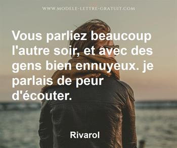 Citation de Rivarol