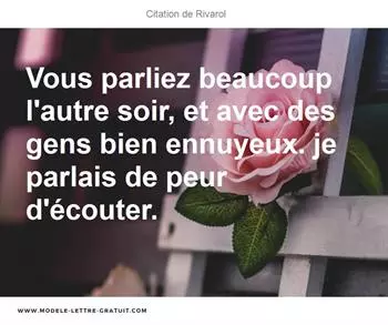 Citations Rivarol