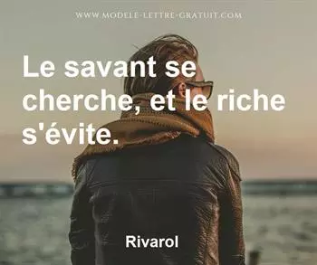 Citation de Rivarol