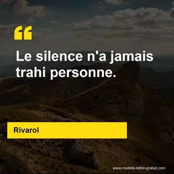 Citation Rivarol