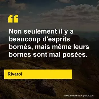 Citation Rivarol