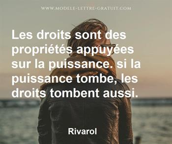 Citation de Rivarol