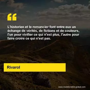 Citation Rivarol