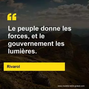 Citation Rivarol