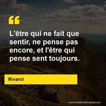 Citation Rivarol