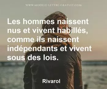 Citation de Rivarol
