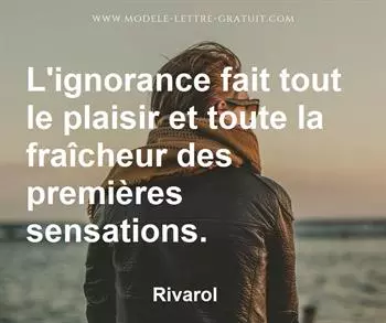 Citation de Rivarol