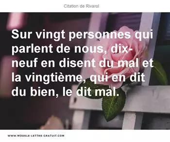 Citations Rivarol