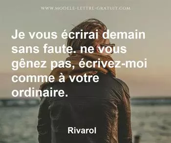 Citation de Rivarol