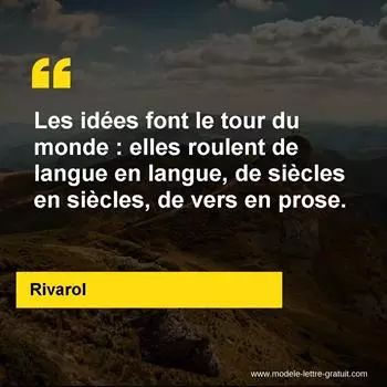 Citation Rivarol