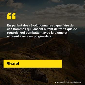 Citation de Rivarol