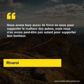 Citation de Rivarol