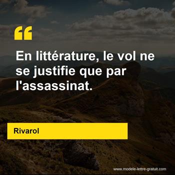Citations Rivarol