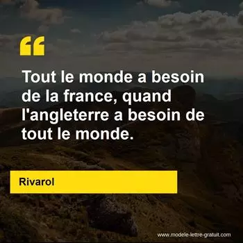 Citation Rivarol