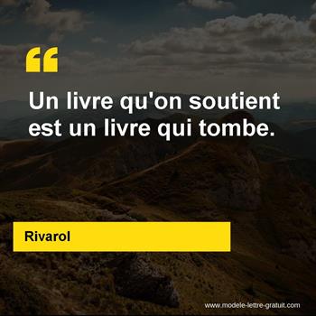 Citation de Rivarol