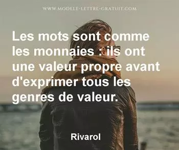 Citation de Rivarol