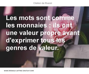 Citations Rivarol