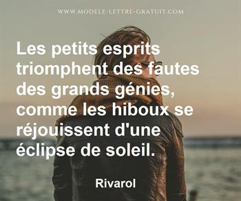 Citation de Rivarol