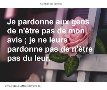 Citations Rivarol