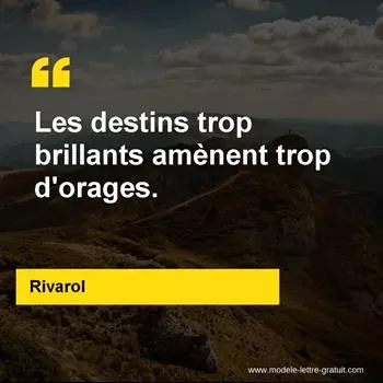 Citation Rivarol