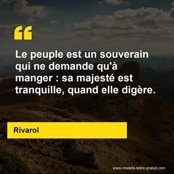Citation Rivarol