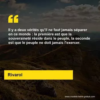 Citation Rivarol