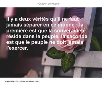 Citations Rivarol