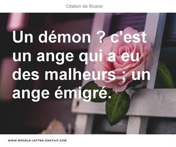 Citations Rivarol
