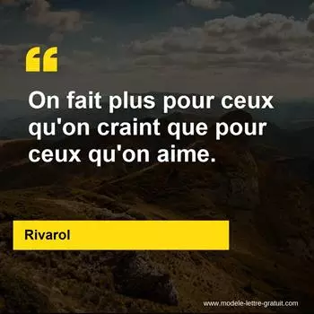 Citation Rivarol