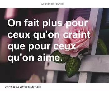 Citations Rivarol