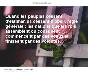 Citations Rivarol