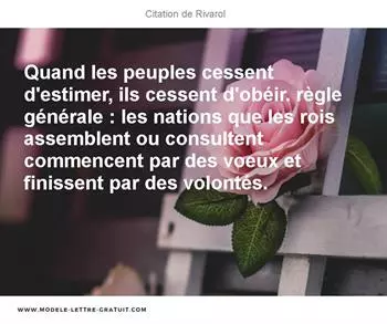 Citations Rivarol