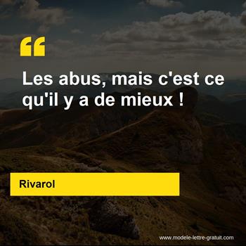 Citation de Rivarol