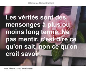 Citations Robert Escarpit