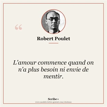 Citation Robert Poulet