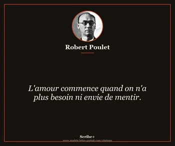 Citation de Robert Poulet