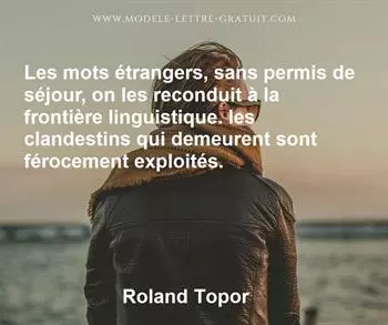Citation de Roland Topor