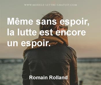 Citation de Romain Rolland