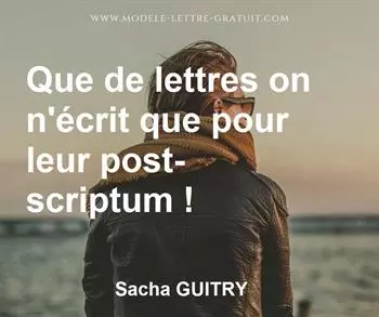 Citation de Sacha GUITRY