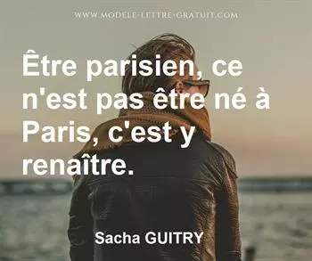 Citation de Sacha GUITRY