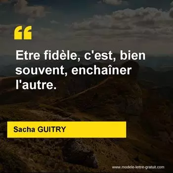 Citation Sacha GUITRY