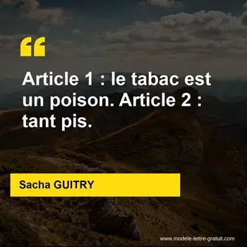 Citation Sacha GUITRY