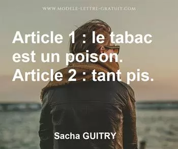 Citation de Sacha GUITRY