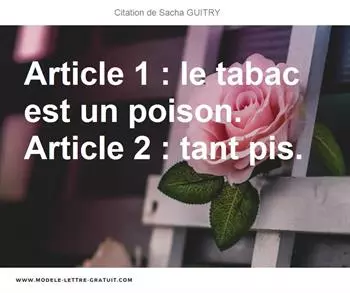 Citations Sacha GUITRY