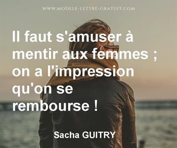 Citation de Sacha GUITRY