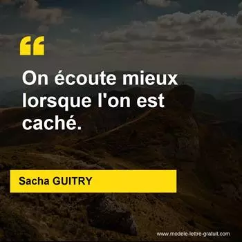 Citation Sacha GUITRY