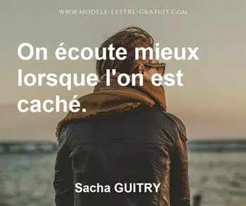 Citation de Sacha GUITRY