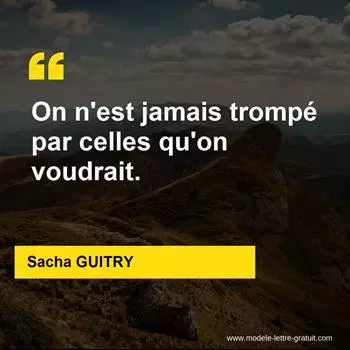 Citation Sacha GUITRY