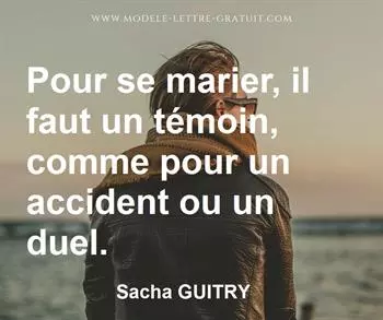 Citation de Sacha GUITRY