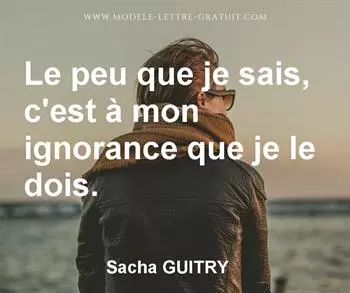 Citation de Sacha GUITRY